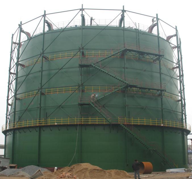 河南晋开化工1.5万m³低压湿式气柜
